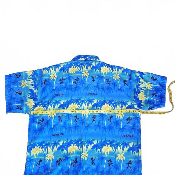 Rima BeachWorld Caribbean Print Button-Up Shirt - Size XL - Picture 7 of 8